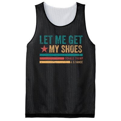 Funny Let Me Get My Shoes Mesh Reversible Basketball Jersey Tank