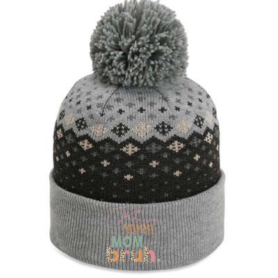 Funny Leopard Mama Mommy Mom Bruh Mother's Day Women The Baniff Cuffed Pom Beanie