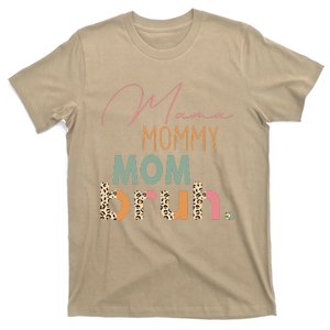 Funny Leopard Mama Mommy Mom Bruh Mother's Day Women T-Shirt