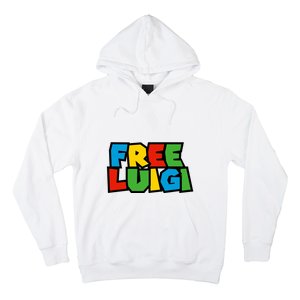 Free Luigi Mangione Mario Rainbow Typography Logo Hoodie