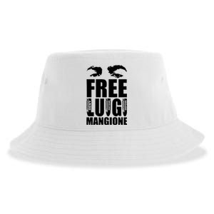 Free Luigi Mangione Deny Defend Depose Sustainable Bucket Hat