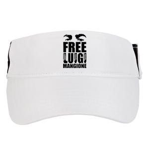 Free Luigi Mangione Deny Defend Depose Adult Drive Performance Visor