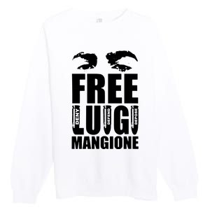 Free Luigi Mangione Deny Defend Depose Premium Crewneck Sweatshirt