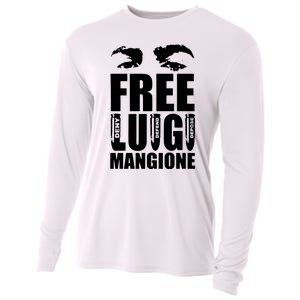 Free Luigi Mangione Deny Defend Depose Cooling Performance Long Sleeve Crew