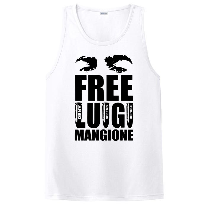 Free Luigi Mangione Deny Defend Depose PosiCharge Competitor Tank