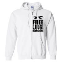 Free Luigi Mangione Deny Defend Depose Full Zip Hoodie