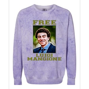 Free Luigi Mangione Brian Thompson Unitedhealthcare Ceo Colorblast Crewneck Sweatshirt