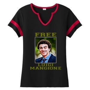 Free Luigi Mangione Brian Thompson Unitedhealthcare Ceo Ladies Halftime Notch Neck Tee