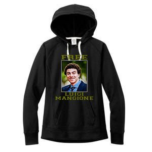 Free Luigi Mangione Brian Thompson Unitedhealthcare Ceo Women's Fleece Hoodie