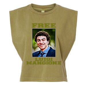 Free Luigi Mangione Brian Thompson Unitedhealthcare Ceo Garment-Dyed Women's Muscle Tee