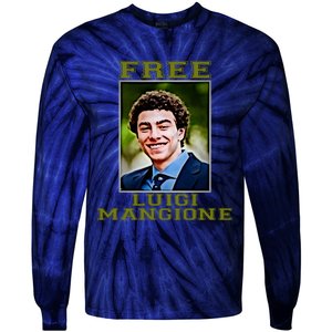 Free Luigi Mangione Brian Thompson Unitedhealthcare Ceo Tie-Dye Long Sleeve Shirt