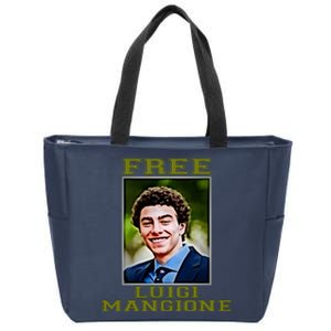 Free Luigi Mangione Brian Thompson Unitedhealthcare Ceo Zip Tote Bag