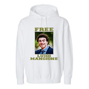 Free Luigi Mangione Brian Thompson Unitedhealthcare Ceo Garment-Dyed Fleece Hoodie