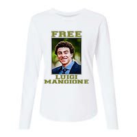 Free Luigi Mangione Brian Thompson Unitedhealthcare Ceo Womens Cotton Relaxed Long Sleeve T-Shirt