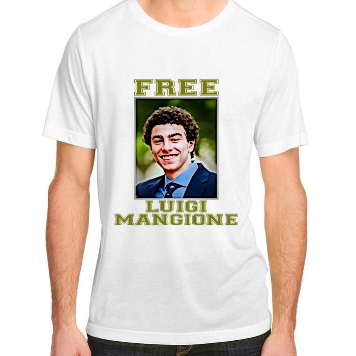 Free Luigi Mangione Brian Thompson Unitedhealthcare Ceo Adult ChromaSoft Performance T-Shirt