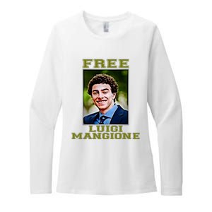 Free Luigi Mangione Brian Thompson Unitedhealthcare Ceo Womens CVC Long Sleeve Shirt