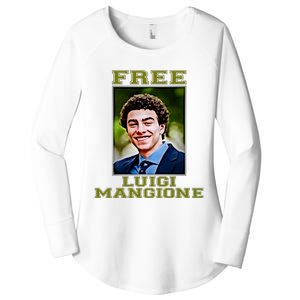 Free Luigi Mangione Brian Thompson Unitedhealthcare Ceo Women's Perfect Tri Tunic Long Sleeve Shirt