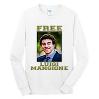 Free Luigi Mangione Brian Thompson Unitedhealthcare Ceo Tall Long Sleeve T-Shirt