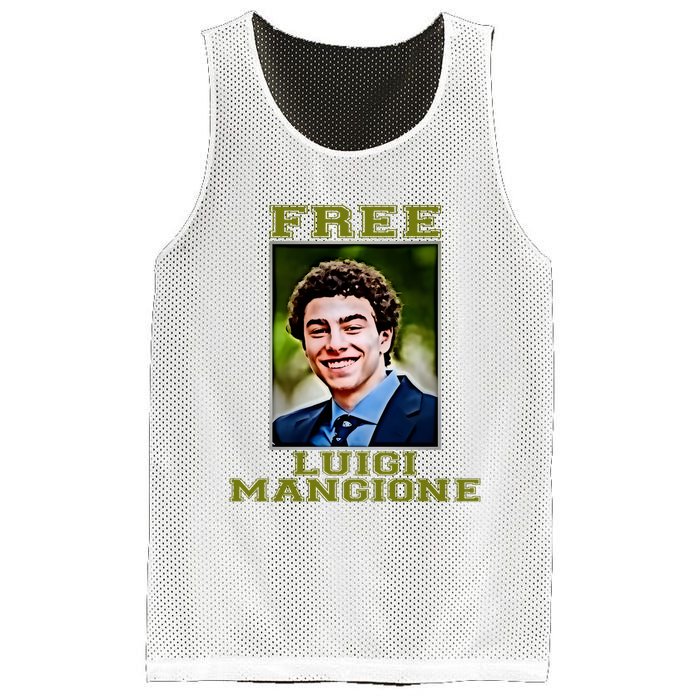 Free Luigi Mangione Brian Thompson Unitedhealthcare Ceo Mesh Reversible Basketball Jersey Tank