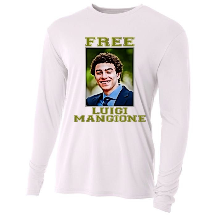 Free Luigi Mangione Brian Thompson Unitedhealthcare Ceo Cooling Performance Long Sleeve Crew