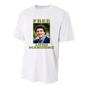 Free Luigi Mangione Brian Thompson Unitedhealthcare Ceo Youth Performance Sprint T-Shirt