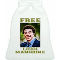 Free Luigi Mangione Brian Thompson Unitedhealthcare Ceo Ceramic Bell Ornament