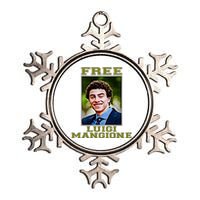 Free Luigi Mangione Brian Thompson Unitedhealthcare Ceo Metallic Star Ornament