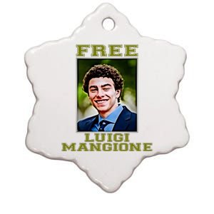 Free Luigi Mangione Brian Thompson Unitedhealthcare Ceo Ceramic Star Ornament