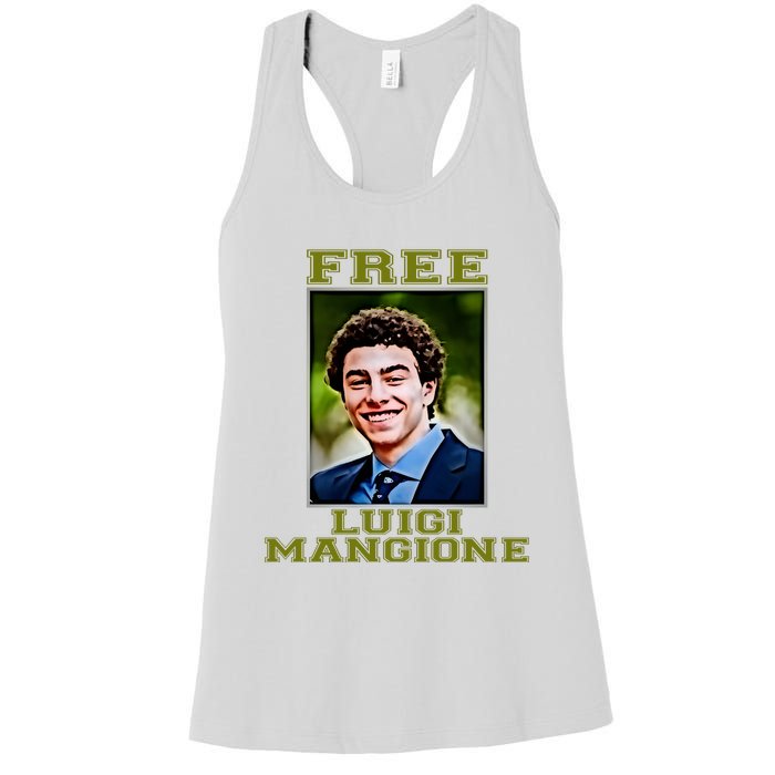 Free Luigi Mangione Brian Thompson Unitedhealthcare Ceo Women's Racerback Tank