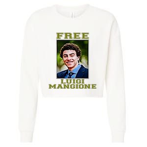 Free Luigi Mangione Brian Thompson Unitedhealthcare Ceo Cropped Pullover Crew