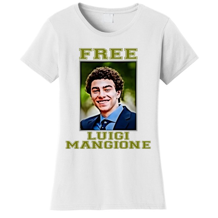 Free Luigi Mangione Brian Thompson Unitedhealthcare Ceo Women's T-Shirt