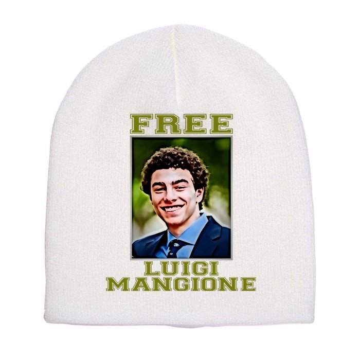 Free Luigi Mangione Brian Thompson Unitedhealthcare Ceo Short Acrylic Beanie