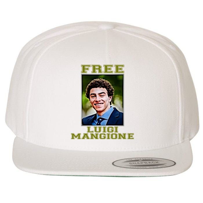 Free Luigi Mangione Brian Thompson Unitedhealthcare Ceo Wool Snapback Cap