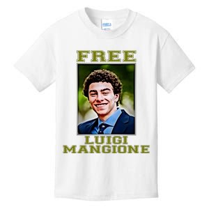 Free Luigi Mangione Brian Thompson Unitedhealthcare Ceo Kids T-Shirt