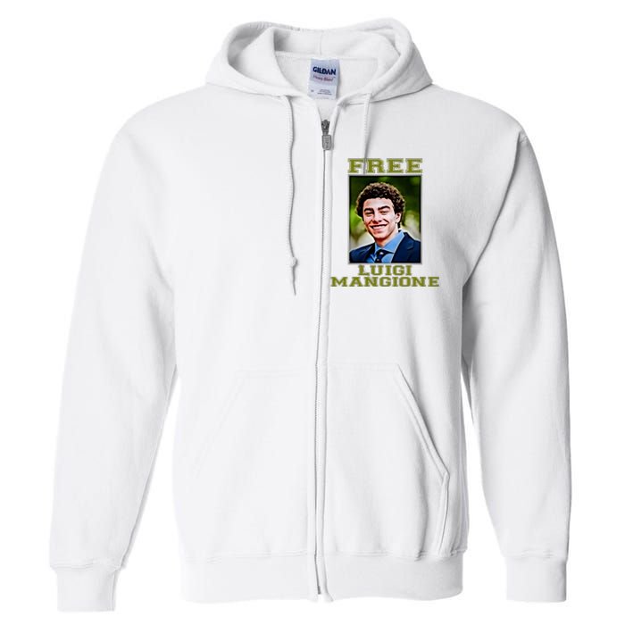 Free Luigi Mangione Brian Thompson Unitedhealthcare Ceo Full Zip Hoodie