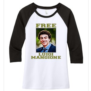 Free Luigi Mangione Brian Thompson Unitedhealthcare Ceo Women's Tri-Blend 3/4-Sleeve Raglan Shirt