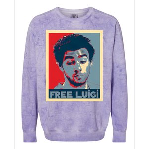 Free Luigi Mangione Brian Thompson Unitedhealthcare Ceo Colorblast Crewneck Sweatshirt