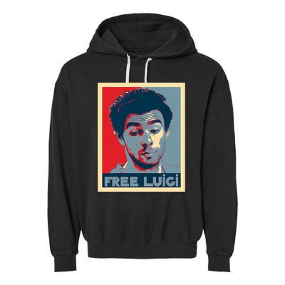 Free Luigi Mangione Brian Thompson Unitedhealthcare Ceo Garment-Dyed Fleece Hoodie