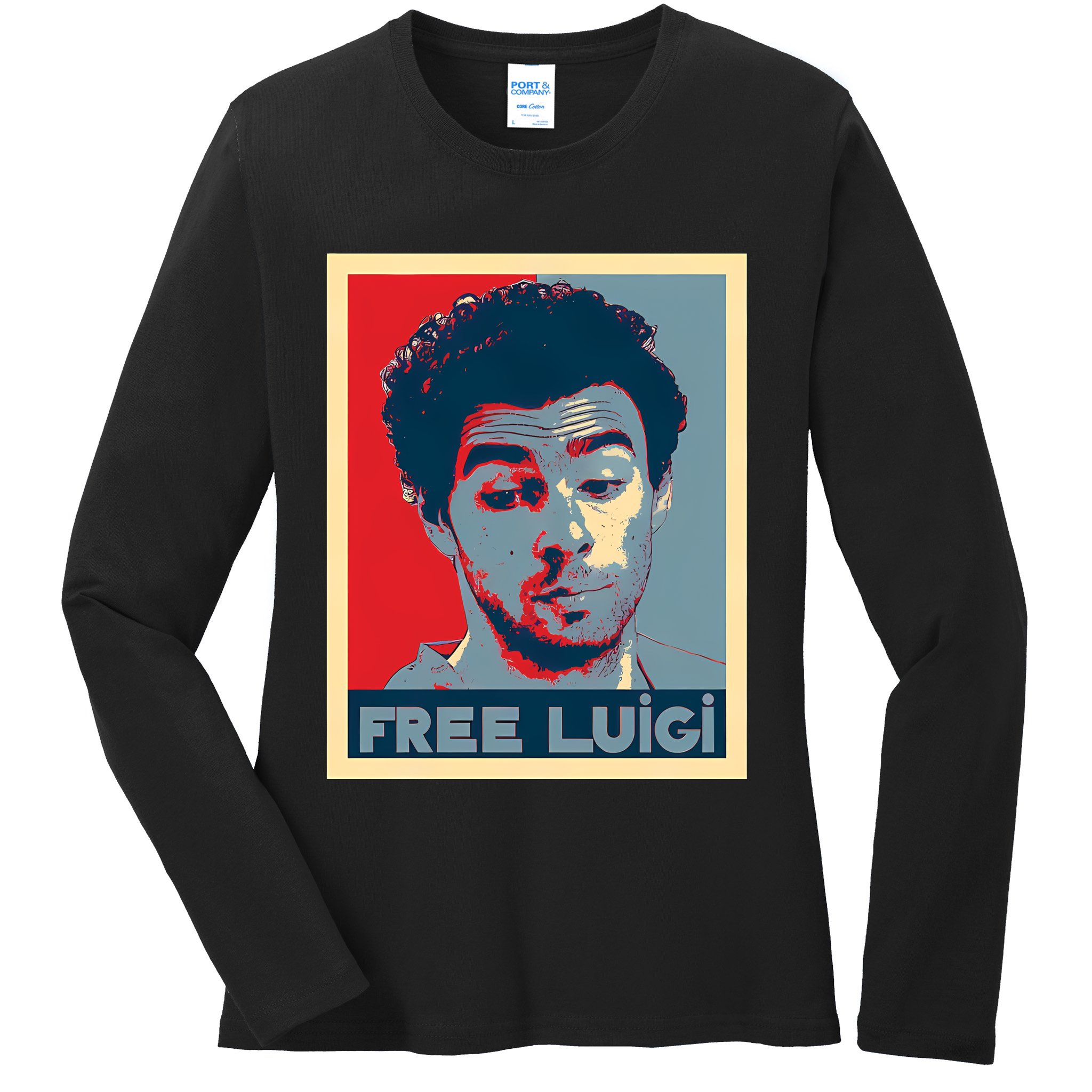 Free Luigi Mangione Brian Thompson Unitedhealthcare Ceo Ladies Long Sleeve Shirt