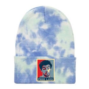 Free Luigi Mangione Brian Thompson Unitedhealthcare Ceo Tie Dye 12in Knit Beanie