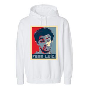 Free Luigi Mangione Brian Thompson Unitedhealthcare Ceo Garment-Dyed Fleece Hoodie