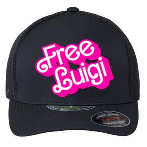 Free Luigi Mangione Hot Pi Nk Doll Logo Flexfit Unipanel Trucker Cap