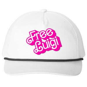 Free Luigi Mangione Hot Pi Nk Doll Logo Snapback Five-Panel Rope Hat