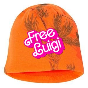 Free Luigi Mangione Hot Pi Nk Doll Logo Kati - Camo Knit Beanie