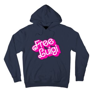 Free Luigi Mangione Hot Pi Nk Doll Logo Hoodie