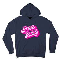 Free Luigi Mangione Hot Pi Nk Doll Logo Hoodie