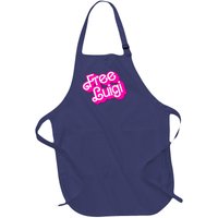 Free Luigi Mangione Hot Pi Nk Doll Logo Full-Length Apron With Pockets