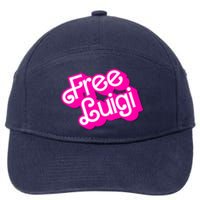 Free Luigi Mangione Hot Pi Nk Doll Logo 7-Panel Snapback Hat