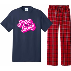 Free Luigi Mangione Hot Pi Nk Doll Logo Pajama Set