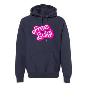 Free Luigi Mangione Hot Pi Nk Doll Logo Premium Hoodie